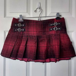 Hot Topic Tripp Plaid Pleated Purple Mini Skirt Vintage (mid 2000s)